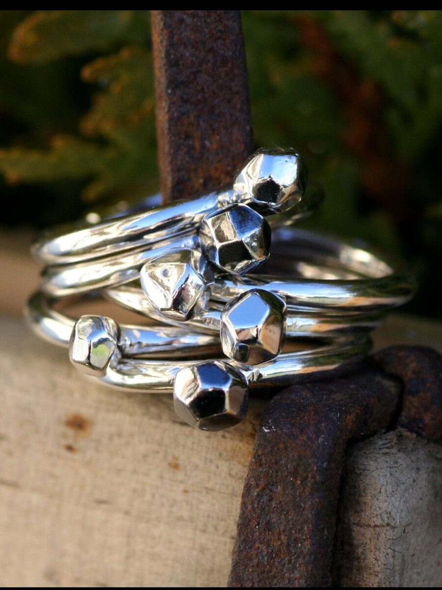 Ring med silverkula